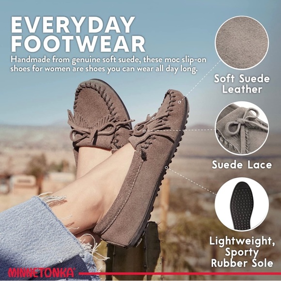 Minnetonka Women's size 5 Kilty Hardsole Moccasins - Picture 4 of 7